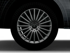 mercedes benz vito premium 2020 wheel 3D Model