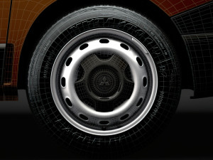 mitsubishi express combi 2020 wheel 3Dモデル
