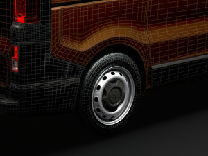 mitsubishi express combi 2020 wheel 3Dモデル