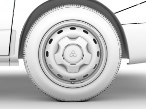 mitsubishi express combi 2020 wheel 3Dモデル