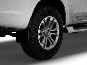mitsubishi l200 barbarian x 2020 wheel 3D-Modell
