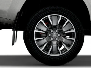 nissan navara 2020 wheel 3D Model
