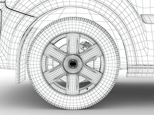 nissan nv 250 combi 2019 wheel 3D Model