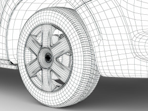 nissan nv 250 combi 2019 wheel 3D Model