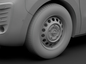 opel vivaro van 2019 wheel Modelo 3D