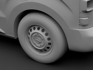 opel vivaro van 2019 wheel Modelo 3D