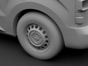 opel vivaro van 2019 wheel 3D Model