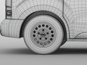opel vivaro van 2019 wheel Modelo 3D