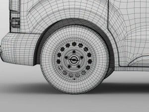 opel vivaro van 2019 wheel 3D Model