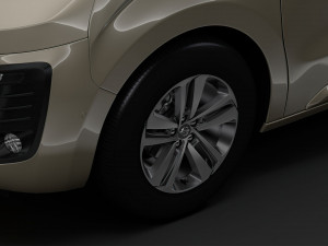 opel zafira life 2019 wheel 3Dモデル
