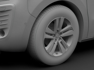opel zafira life 2019 wheel 3Dモデル
