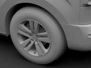 opel zafira life 2019 wheel 3Dモデル