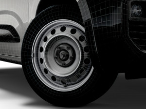 peugeot partner professional 2020 wheel 3Dモデル