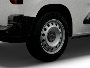 peugeot partner professional 2020 wheel 3Dモデル