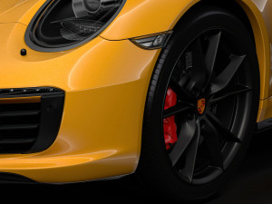 porsche 911 carrera t coupe 2018 wheel Modelo 3D