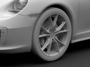 porsche 911 carrera t coupe 2018 wheel Modelo 3D