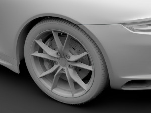 porsche 911 carrera t coupe 2018 wheel Modelo 3D