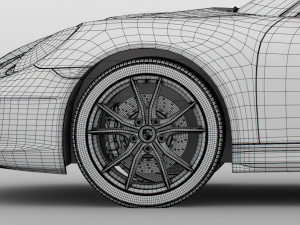 porsche 911 carrera t coupe 2018 wheel Modelo 3D