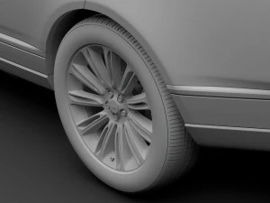 range rover autobiography 2018 wheel 3D Model