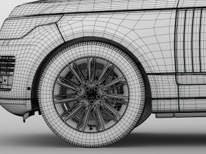 range rover autobiography 2018 wheel Modelo 3D