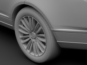 range rover autobiography hybrid 2018 wheel 3D Модель