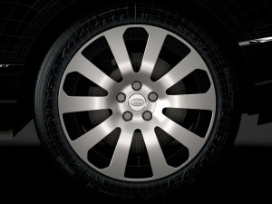 range rover sentinel 2020 wheel 3D 模型