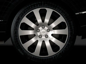 range rover sentinel 2020 wheel 3D Model