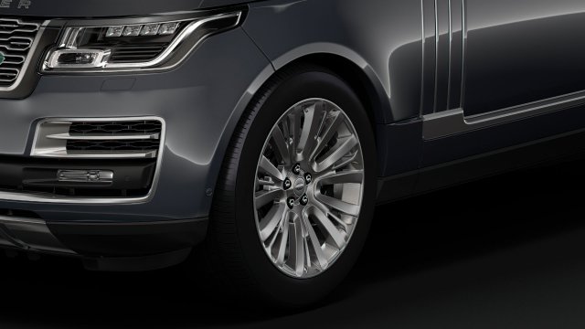 range rover sv autobiography 2018 wheel 3D Модель .c4d .max .obj .3ds .fbx .stl .blend 