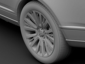 range rover sv autobiography 2018 wheel 3D Модель