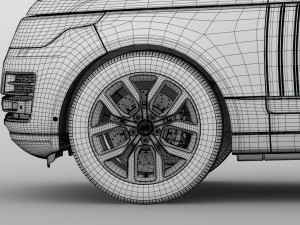 range rover svautobiography dynamic 2018 wheel 3D Model