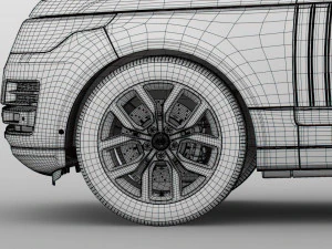 range rover svautobiography dynamic 2018 wheel 3D Model