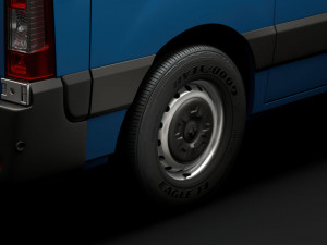 renault master van 2020 wheel 3D Model