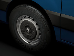 renault master van 2020 wheel 3D Model