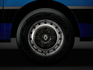 renault master van 2020 wheel 3D Model