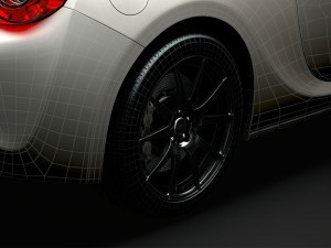 scion trd 2020 wheel Modelo 3D