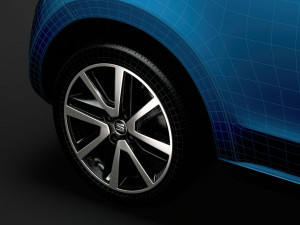 seat mii electric 2020 wheel 3D 모델