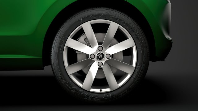 skoda citigo 2020 wheel 3Dモデル .c4d .max .obj .3ds .fbx .stl .blend