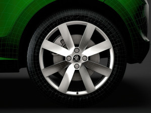 skoda citigo 2020 wheel 3Dモデル