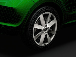 skoda citigo 2020 wheel 3Dモデル