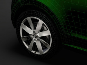 skoda citigo 2020 wheel 3Dモデル