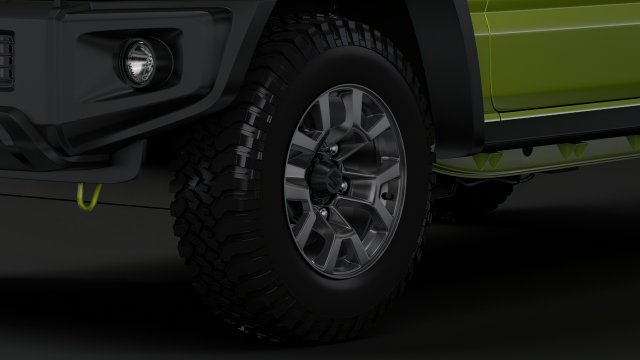 suzuki jimny allgrip 2019 wheel 3D Model .c4d .max .obj .3ds .fbx .stl .blend 