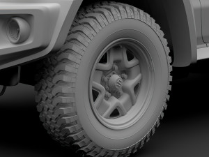 suzuki jimny sierra jc 2019 wheel 3D Модель
