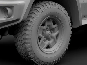 suzuki jimny sierra jc 2019 wheel 3D Model