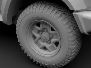 suzuki jimny sierra jc 2019 wheel 3D Модель