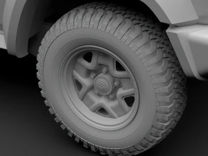 suzuki jimny sierra jc 2019 wheel 3D Model