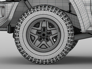 suzuki jimny sierra jc 2019 wheel 3D Модель