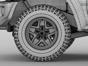 suzuki jimny sierra jc 2019 wheel 3D Model