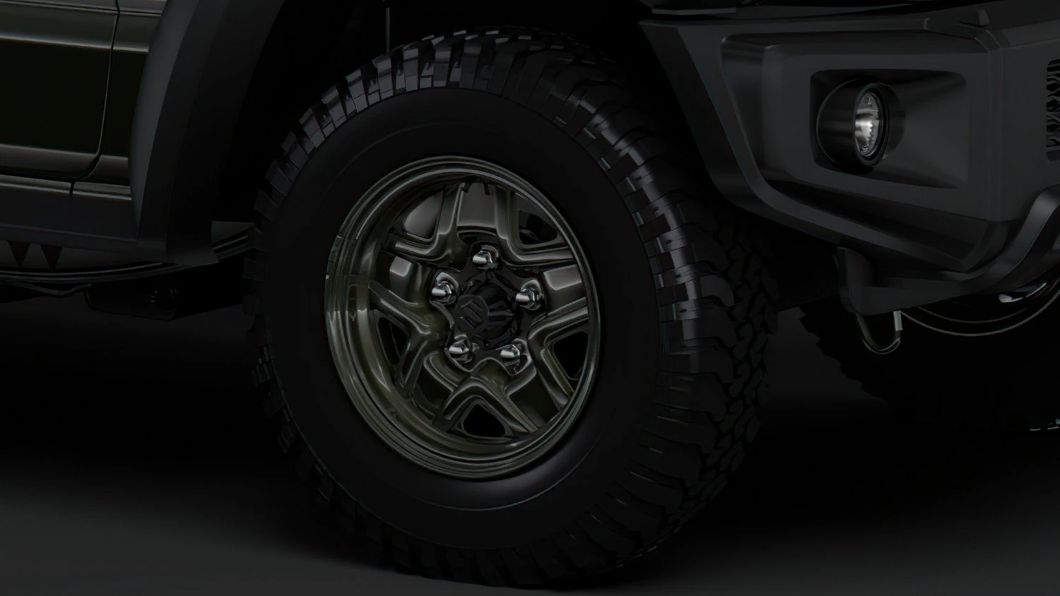 suzuki jimny sierra jl 2019 wheel 3D Model .c4d .max .obj .3ds .fbx .stl .blend 