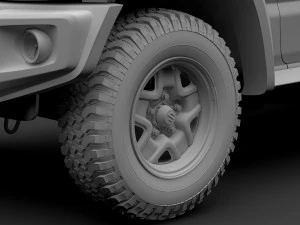 suzuki jimny sierra jl 2019 wheel 3D Model