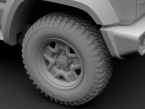 suzuki jimny sierra jl 2019 wheel 3D Model